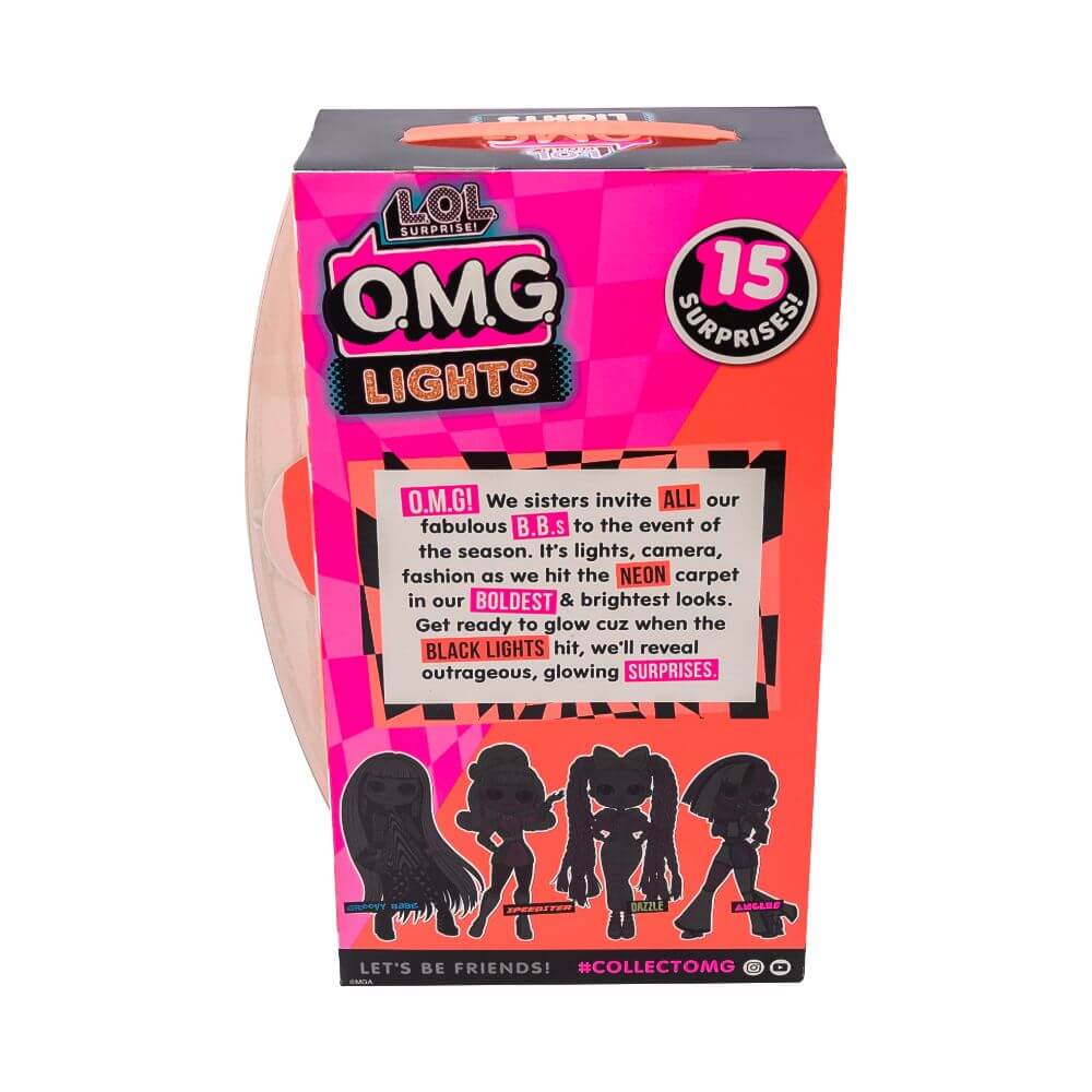 Большая кукла LOL Surprise OMG Lights Speedster Fashion Doll с 15 сюрпризами, разноцветная - 4